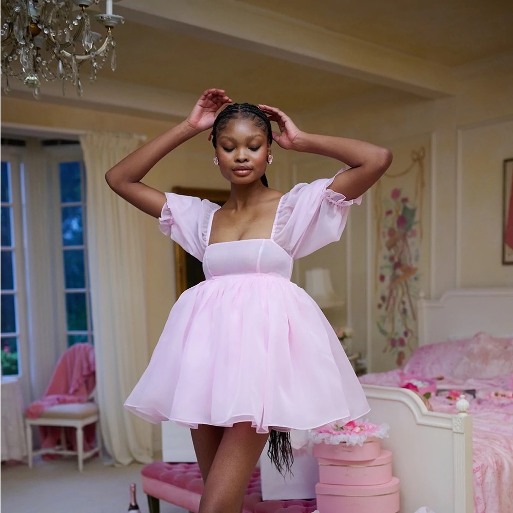 Selkie Pink Puff Dress